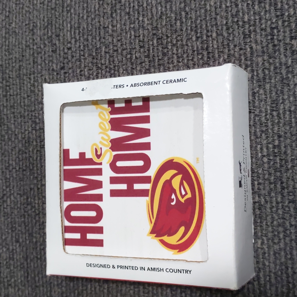 4 pack University Cardinals absorbent Ceramic Coasters NEW